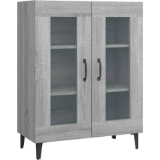 vidaXL Sonoma Sideboard Cabinet Sideboard Sideboard Chest of Drawers Multi-Purpose Cabinet Standing Cabinet Living Room Cabinet Grey Sonoma 69.5 x 34 x 90 cm Wood Material