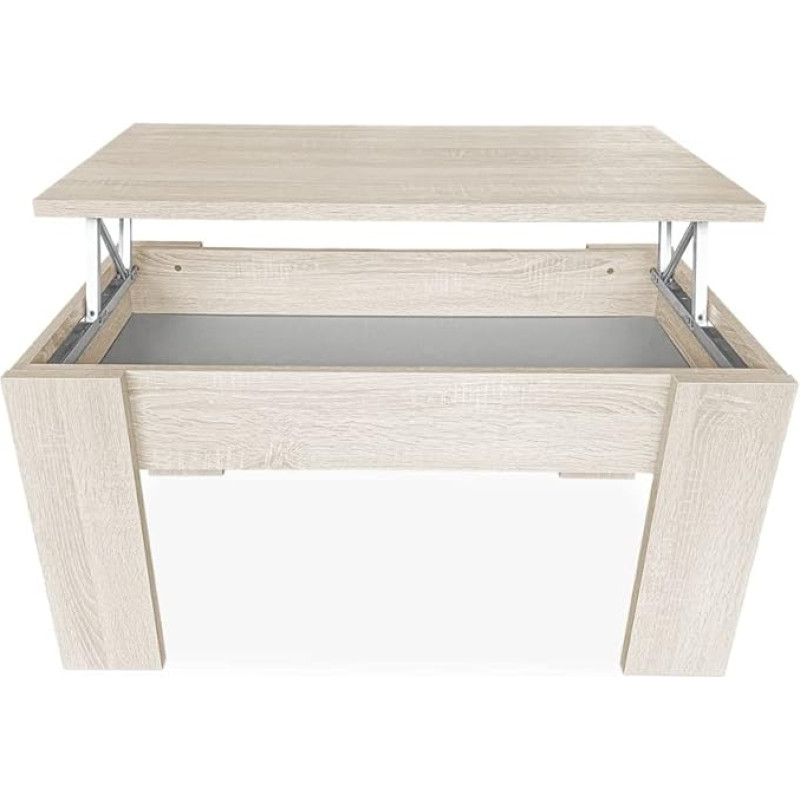 mattfy Kavos / arbatos staliukas Sulankstomas kavos staliukas Svetainė Valgomasis 90cm (plotis) x 50cm (gylis) x 46cm (aukštis) Mediena Cambria 90 x 50 x 46/57cm