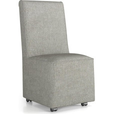 RELAX4LIFE Upholstered Chair, Relaxing Chair with Resistance Wheels & Removable Cover, TV Chair with High Backrest, Maximum Load 150 kg, Relaxing Chair for Living Room, Dining Room, Office