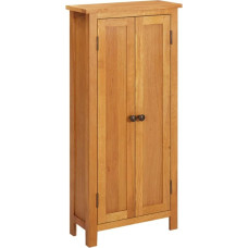 vidaXL ąžuolo masyvo spinta su 5 lentynomis Medinė spintelė Sandėliavimo spintelė Sideboard Standing Cabinet Side Cabinet Book Cabinet 50 x 22 x 110 cm