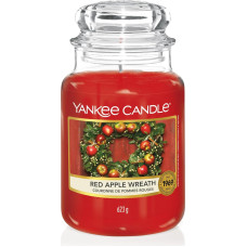 Yankee Candle Red Apple Wreath Large Jar Candle Burn Time Up To 150 Hours