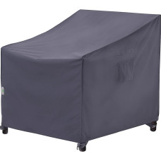 Terasos kėdės dangtis Sunkiasvoris vandeniui atsparus UV spinduliams atsparus lauko didelis gilios sėdynės poilsio kėdės klubo kėdė pilka 40 