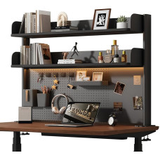 Stalo lentyna Pritvirtinama rašomojo stalo lentyna Rašomojo stalo lentyna 100 cm Juoda lentyna Pritvirtinama rašomojo stalo lentyna Rašomojo stalo lentyna Stalinė lentyna Knygų lentyna Perforuotas sieninis organizatorius Metalas