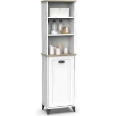 MUEBLES PITARCH Tuscany Column Bathroom Column, White/Oak Cambrian, 168 x 46.5 x 31 cm (Alto x Ancho x Profundo)