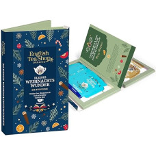 ETS Dovanų arbata Arbatos poezija Mažasis kalėdinis stebuklas Ekologiškos arbatos dovanų rinkinys su 2 rūšimis adventui, Kalėdų Seneliui ir slaptam Kalėdų Seneliui