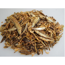 Roplių maistas 6 rūšių mišinys Sausas maistas vėžliams Roplių maistas (500 g)