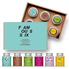 Stay Spiced 480 g / Famous Six - Gift Box I Stay Spiced 480 g Spice Box with 6 Popular Spice Classics from the Spice Manufactory I Ideal as a Gift for Men and Women