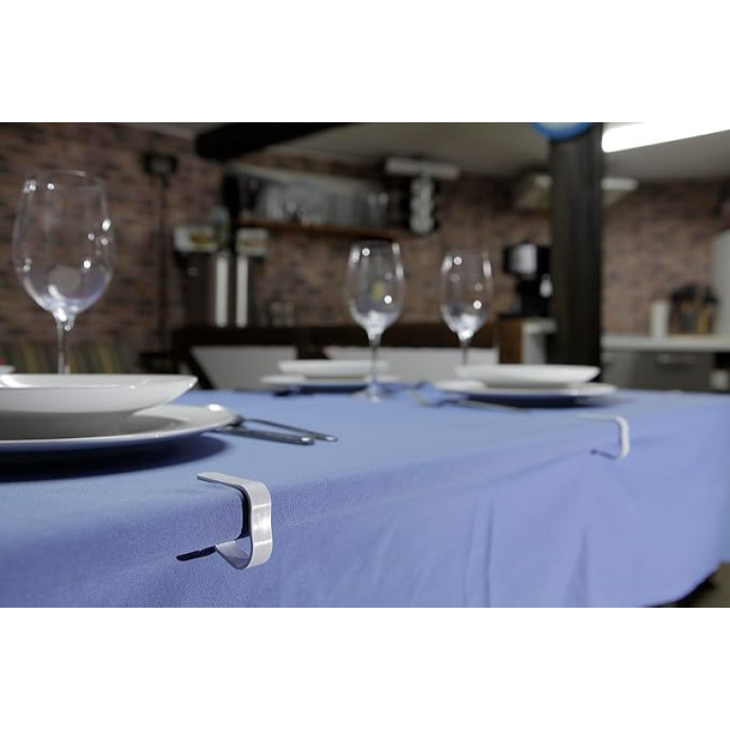 JICACLICK Pakuotė, kurioje yra 50 stalinių spaustukų restoranams, vestuvėms, sodui ir namams (spaustukų staltiesės laikiklis) Lankstus ir patvarus, skirtas visų tipų stalams, kurių storis nuo 1 iki 4,5 cm