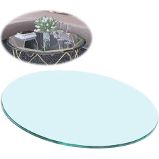 SAGIDAR apvalaus stalo viršus, stiklinis stalviršis, grūdinto stiklo plokštė, stiklinis stalviršis, apvalus valgomojo stalas, stikliniai stalviršiai valgomojo stalams, apvalus stiklinis stalviršis, 35 cm, 55 cm, 68 cm, 80 cm, 100 cm