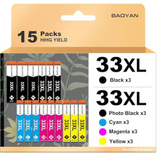 33XL suderinamos spausdintuvų kasetės, pakeičiančios 