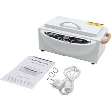 500 W karšto oro sterilizatorius dezinfekavimo priemonė, 220 °C sauso karščio sterilizatorius, aukštos temperatūros sterilizatorius, nagų įrankių sterilizatorius su laikmačiu, skirtas kosmetikai, pėdų priežiūros studijoms, kirpykloms, kirpykloms