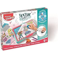 MAPED Creativ Textur'Art Fashion Painting by Scrubbing Drawing Tablet Creative Leisure Activity Children from 5 Years