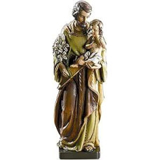 Krikščioniški prekių ženklai Šv. Juozapo su vaiku statula 8 colių