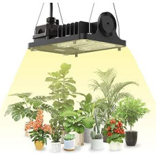 SANSI 70 W LED augalų lempa kambariniams augalams, 700 W lygiavertė auginimo lempa su visu spektru, reguliuojama auginimo šviesa su dideliu PPFD, energiją taupančios augalų lempos dideliems augalams