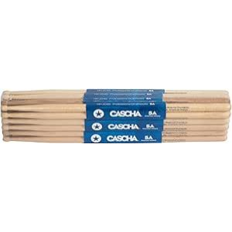 CASCHA HH 2046 Profesionalios būgnų lazdelės 5A, American Hickory, 12 porų (24 lazdelės)
