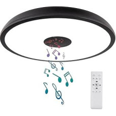 LED vonios kambario lubų šviestuvas su nuotolinio valdymo pulteliu, IP65, 28 cm skersmuo, reguliuojamas apšvietimas su 