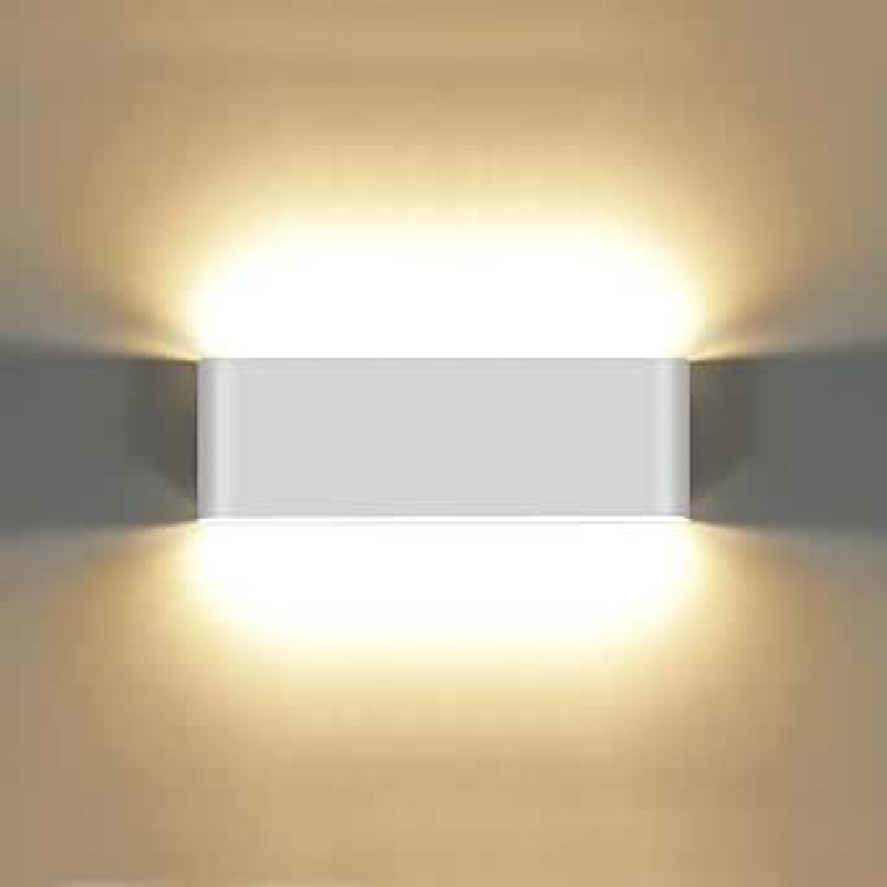 KAWELL 20 W Modern Wall Lamp LED Wall Light Up Down Aluminium Wall Lighting Waterproof IP65 Indoor Outdoor for Bedroom Bathroom Living Room Hallway Stairs Corridor White 3000 K