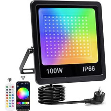 100 W RGB LED prožektorius, lauko LED prožektorius, su 