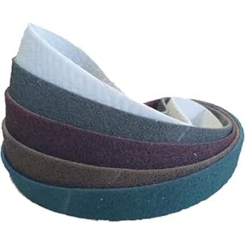 Pagaminta Scotch Brite 3M SC-BS Šlifavimo diržai Fleece Belt Pipe Belt Sander (Mix 5 40 mm x 760 mm)