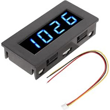 Digitaler Frequenzmesser-Tachometer, DC 8 bis 15 V Drehzahlmesser, 0,56 Zoll 4 LED-Digitalanzeige, 5 bis 9999 U/min Motordrehzahlmesser mit starker Entstörung, zur (Blau)