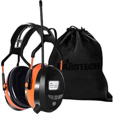 Gardtech Ear Defenders with DAB+/FM Radio, Bluetooth, MP3, Safety Earmuffs with NRR 29dB, Noise Protection Headphones for Men and Women, Earmuffs for Mowing