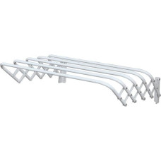 MSV Clothes Airer Metal White 100 x 45 x 19 cm