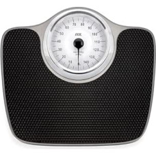 ADE Analoginės asmeninės svarstyklės iki 150 kg Mechaninės kūno svarstyklės su dideliu neslystančiu svėrimo paviršiumi Ypač didelės pilnavidurės svarstyklės