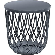 Garden Basket Stand Decorative Side Table Uniqubo 55 L, Dimensions (mm) 447 x 447 x 450 cm, Colour: Anthracite
