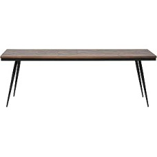 Rombo formos valgomojo stalas 220 x 90 cm Metalinis tikmedžio valgomojo stalas