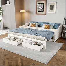 Sofa lova su lagaminais ir 2 stalčiais 90/180 x 200 cm, medžio masyvas, viengulė ir dvigulė lova, lagamininė lova su skersiniu rėmu, lagamininė lova, sulankstomos lovos, dienos lova, svečių lova be čiužinio, baltas lovos rėmas