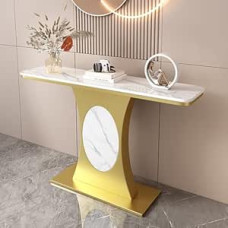 Moderner Konsolentisch mit rechteckiger Basis, Wandflächen, seitlicher Flur, Eingangsbereich, Konsolentisch für den Eingangsbereich, industrieller Akzenttisch für den Eingangsbereich, schmal