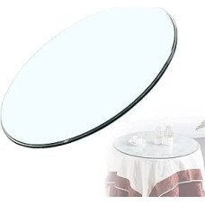Runde Tischplatte aus gehärtetem Glas, 35 ~ 100 cm, polierte Kanten, runde Oberfläche, Esstisch, Glas, stabil und