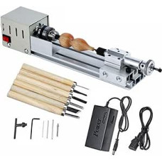 Holzdrehmaschine Mini-Drehmaschine Perlen Poliermaschine DIY CNC-Bearbeitung for Tisch Holzbearbeitung DIY Werkzeug Drehmaschine Standartinis rinkinys (Spalva : Upgraded T1, Dydis : X)