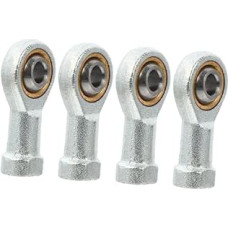 CHILDWEET 2 komplektai sferinių guolių atsarginių dalių Sparabos Terminate Pulley in Gym Rod Ends Aluminium Butt Connector Machine Rod Head Bearing Rod End Connector 4 vnt. x 2