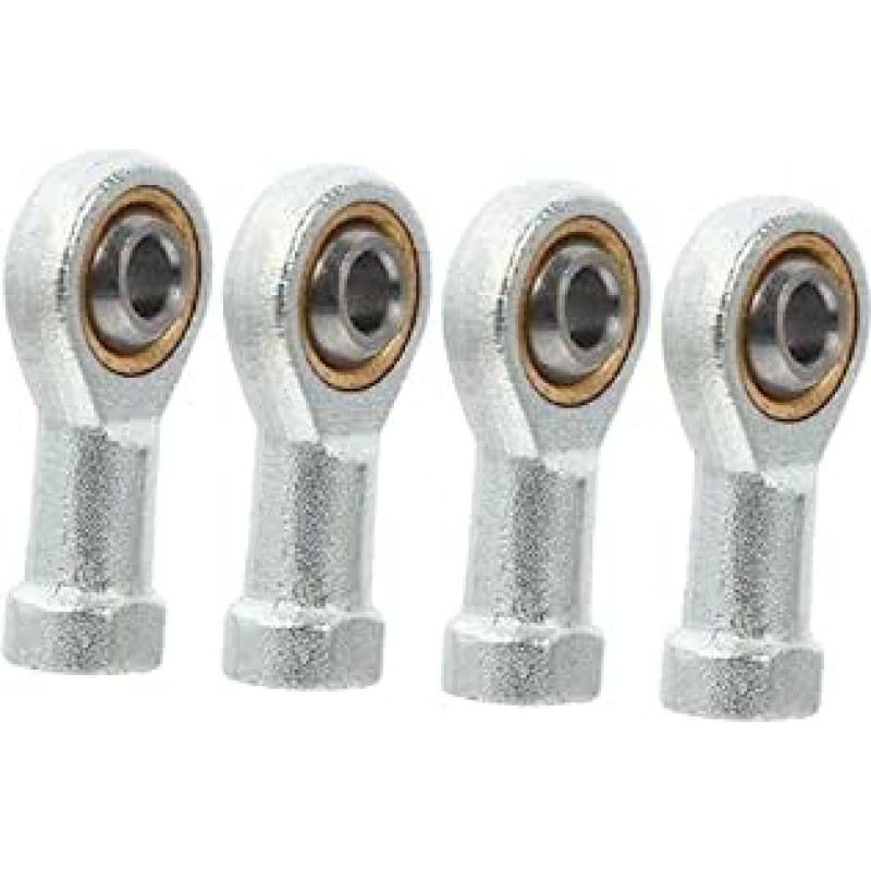 CHILDWEET 2 komplektai sferinių guolių atsarginių dalių Sparabos Terminate Pulley in Gym Rod Ends Aluminium Butt Connector Machine Rod Head Bearing Rod End Connector 4 vnt. x 2