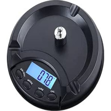 100g 0,01G Elektronische Digitale Schmuckskala Aschenbecher Taschenwaagen Gold Diamant Carat Waage Balance LCD Blaue Hintergrundbeleuchtungsanzeige. (Color : Black)
