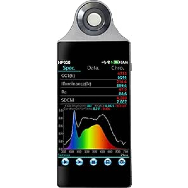 Spektrometras, Tragbares Spektrometer CCT-Lichtmessgerät Hochpräzises Lichtmessgerät For Die Fotoindustrie Und Wissenschaftliche Forschung