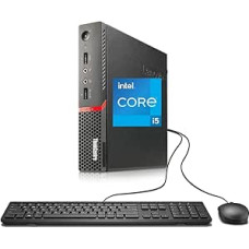 Lenovo ThinkCentre M900 Tiny PC Mini Computer, Intel Core i5-6500, 8GB DDR4 RAM, 256GB SSD, WiFi, Bluetooth, US QWERTY Keyboard, Windows 11 Pro (Refurbished)
