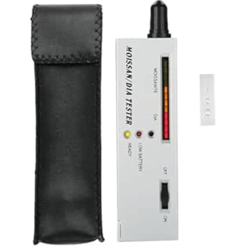 Härteprüfgerät, Startseite Moissan Tester Silber 9V Batterie Diamant Hohe Genauigkeit Schmuck Werkzeuge Moissanite Tester Kunststoff/Legierung Sensoren