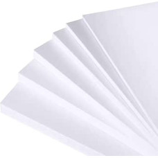 Šviesios spalvos PVC plokštelės - 15 mm storio polivinilchlorido plokštelės, skirtos meno dirbtuvėms, pristatymams, šventėms, 3 vnt.(1.5x40x60cm)