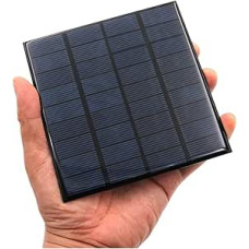 VCHICS 1 Stück 9 V 2W Solarbatterie 115 mm * 115 mm Solarpanel im Freien tragbare Solarlade einen Bereich DIY for Licht 18650