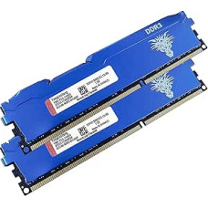 DDR3 16GB rinkinys (8GBx2) staliniams kompiuteriams skirta operatyvioji atmintis 1866MHz PC3-14900 UDIMM Non-ECC Unbuffered 1.5V 2Rx8 Dual Rank 240 Pin CL13 PC kompiuterių atminties modulių rinkinys (mėlyna)