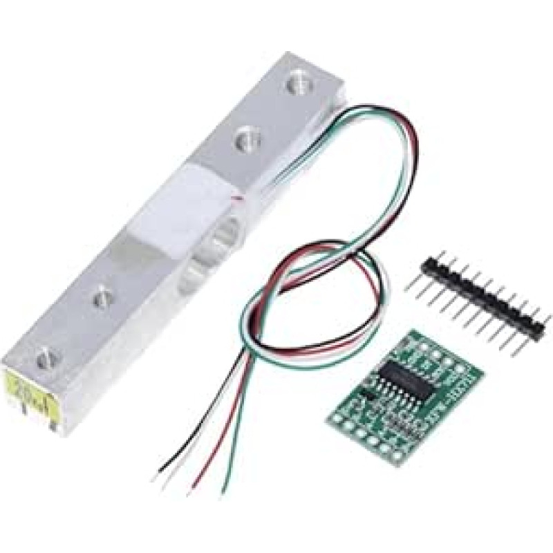 Aliuminio lydinio apkrovos elementas, elektroninės svarstyklės, svorio jutiklis, bandymo slėgis, slėgio jėga, HX711 Tech, 1 kg, 5 kg, 10 kg, 20 kg, patikimi duomenys (20 kg ir HX711)