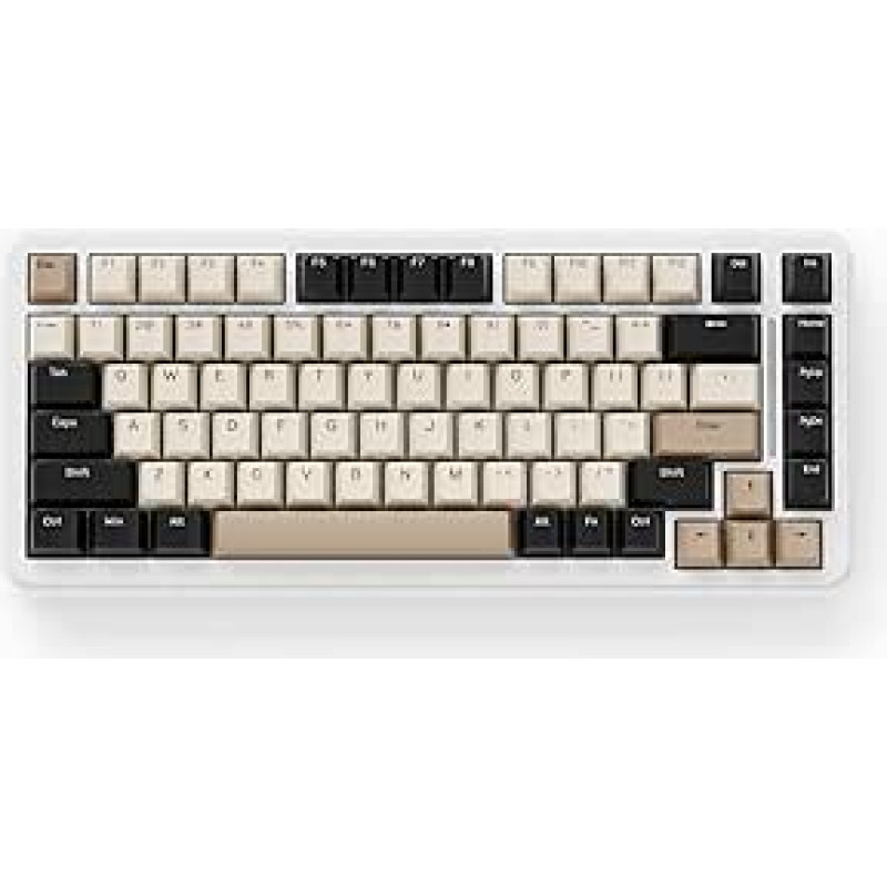 ATTACK SHARK M86 Gasket mechaninė klaviatūra, 75 % trijų režimų (BT/2.4G/USB-C) belaidė RGB žaidimų klaviatūra, 