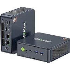 GMKtec žaidimų mini kompiuteris su AMD Ryzen 7 5700U procesoriumi (8C/16T 4.30Ghz), žaidimų kompiuteris 