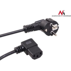 Maclean Right angle power cable 3 pin 3 m EU plug mctv-803