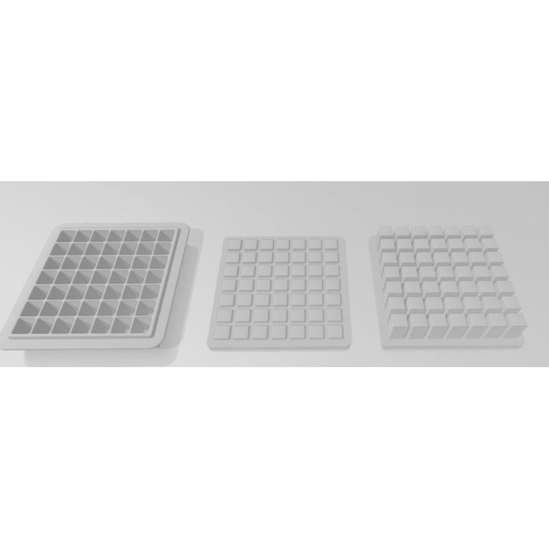 Silicone mold for ice cream, white
