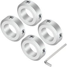 žemėlapio žemėlapio varžto koto apykaklė 18 mm kotui, 4 tvirtinimo apykaklės 32 mm OD, 10 mm storio, aliuminio lydinio tvirtinimo apykaklė su M6 reguliavimo varžtais ir veržliarakčiu