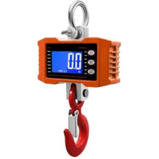 Digitale Hängewaage 3-farbige kabellose digitale Hakenwaage, 1000 kg, for Kran, industrielle Hochleistungswaage, Hängewaage, Bascula, Grammgewichtung, Steelyard(Orange 1000KG)