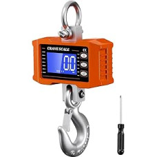 predolo Crane Scale with Screen Portable Handheld Scale 2200lb/1000kg for Factory Construction, Recycling Centers and Fishing